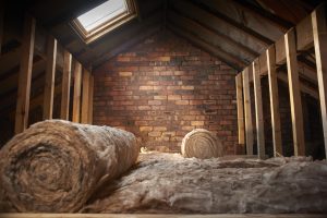 Loft insulation in roll